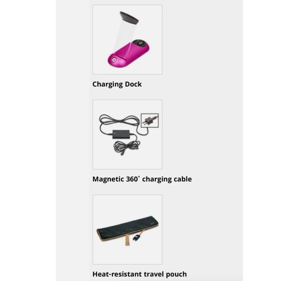 Dyson Corrale™ Hair Straightener Bundle Black Nickel/Fuchsia-EUC - Picture 13 of 13